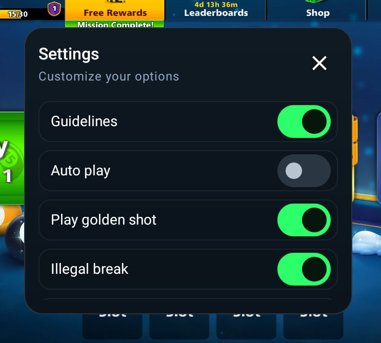 TrueLine overlay example